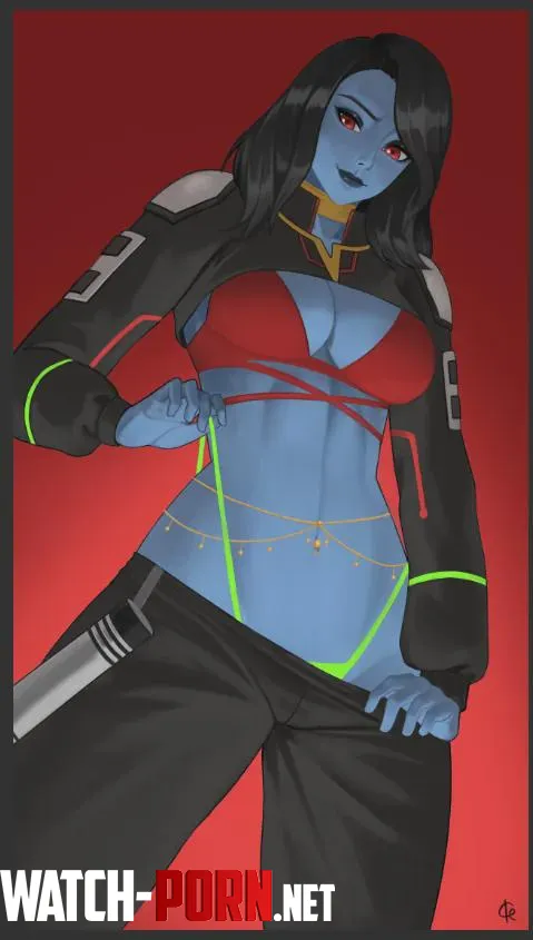 Chiss force-wielder working on the art of distraction [Deganlinx] by Secure-Sun8068