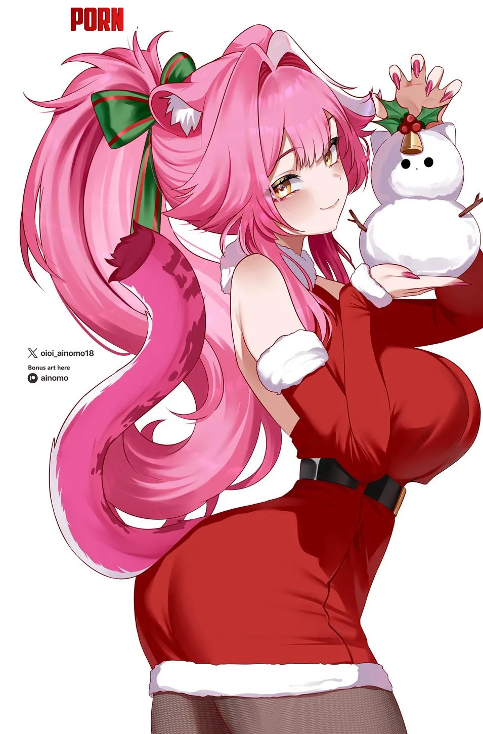 Christmas Panthera [Hololive] by WoolsonDaSheep