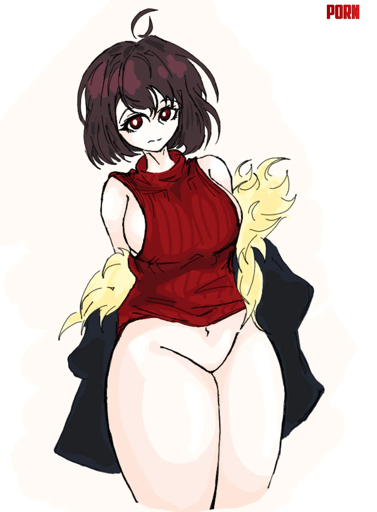 [Shiftfell! Chara] Feeling cute and pantsless today (Marimotya) by Working_Welder_1751