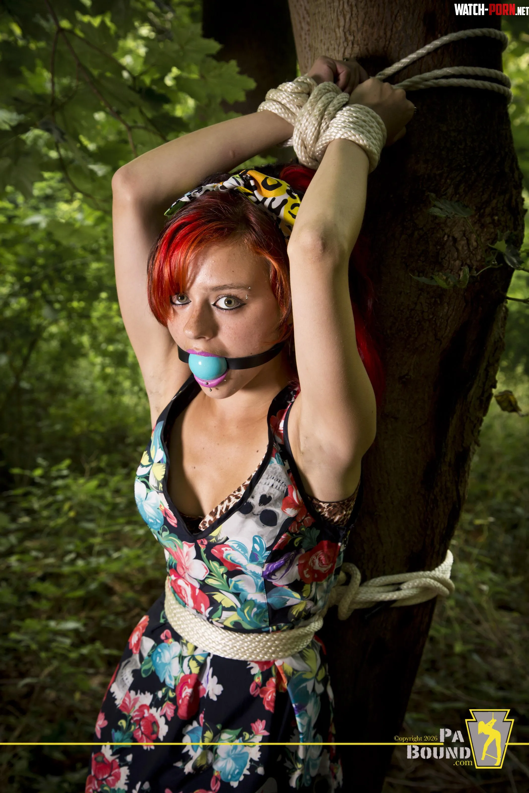 (OC)[F]: Nina's First Time - Nina joins us for her first time bound and gagged … What would YOU do to this beauty next? ;-) by paboundcom