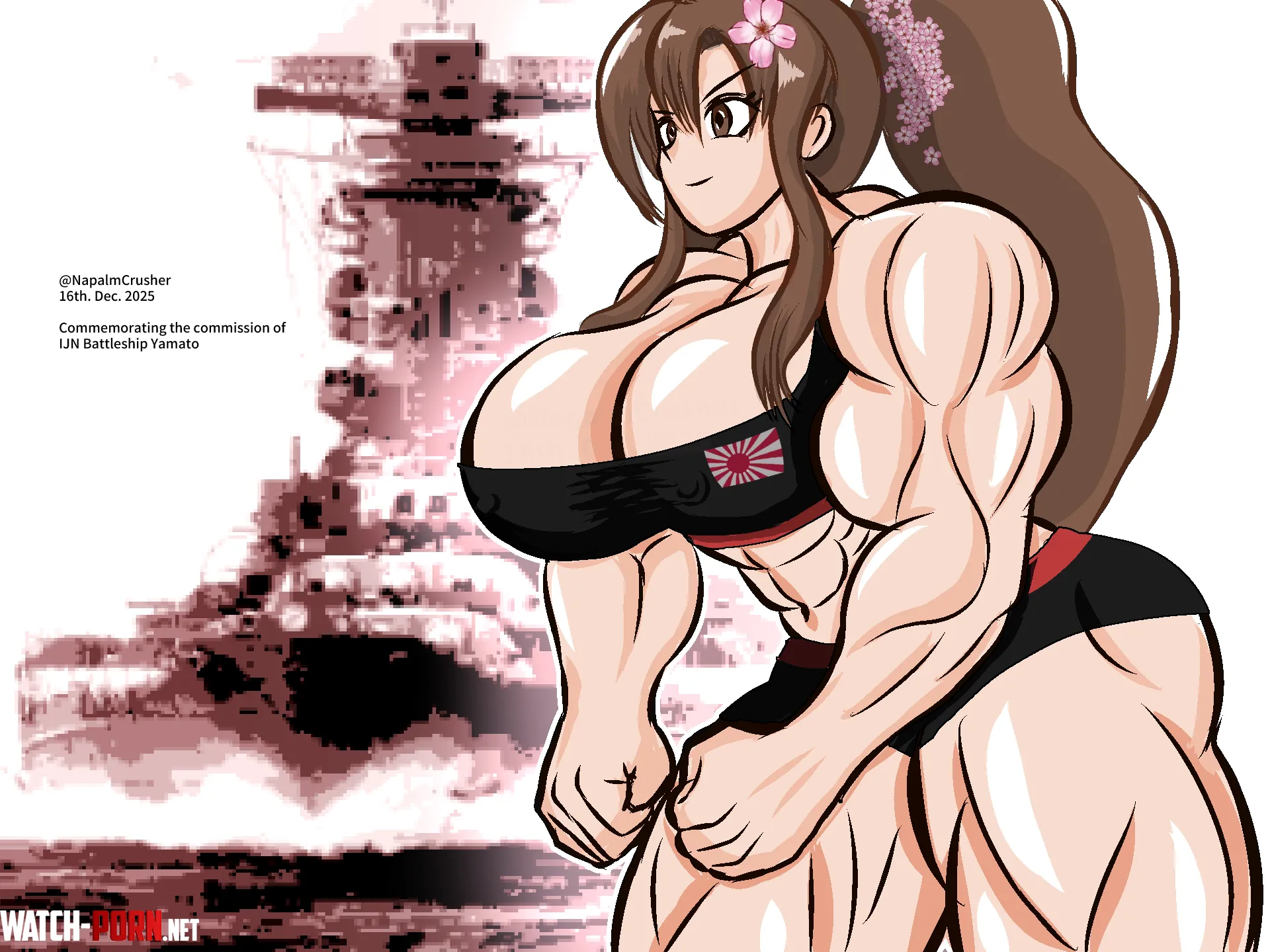 16th Dec: Battleship Yamato's commissioning date [Kantai Collection] (@napalmcrusher) by NapalmCrusher