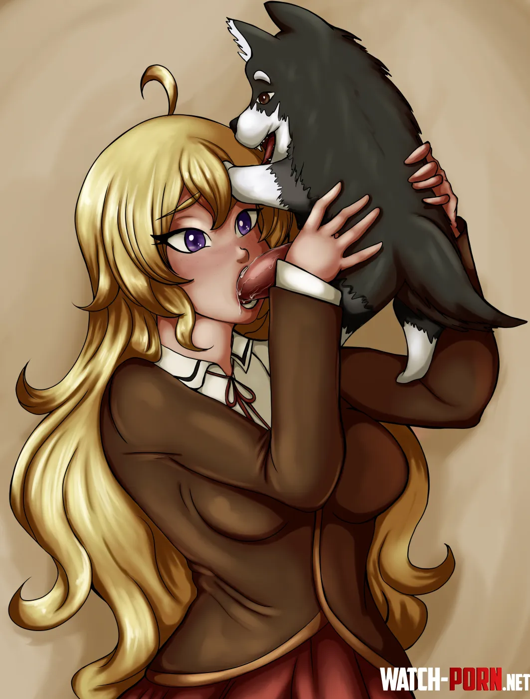 Yang Xiao Long and Zwei (Kyunamaori) [RWBY] by EnigmusPrime