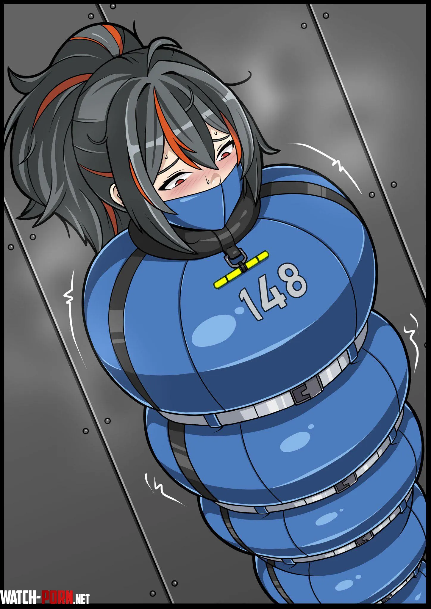 Chief said she’d test out the new containment suit…but the guys forgot to take her out before they left for the day~ (Art Argrim Newright) by guro_kuga