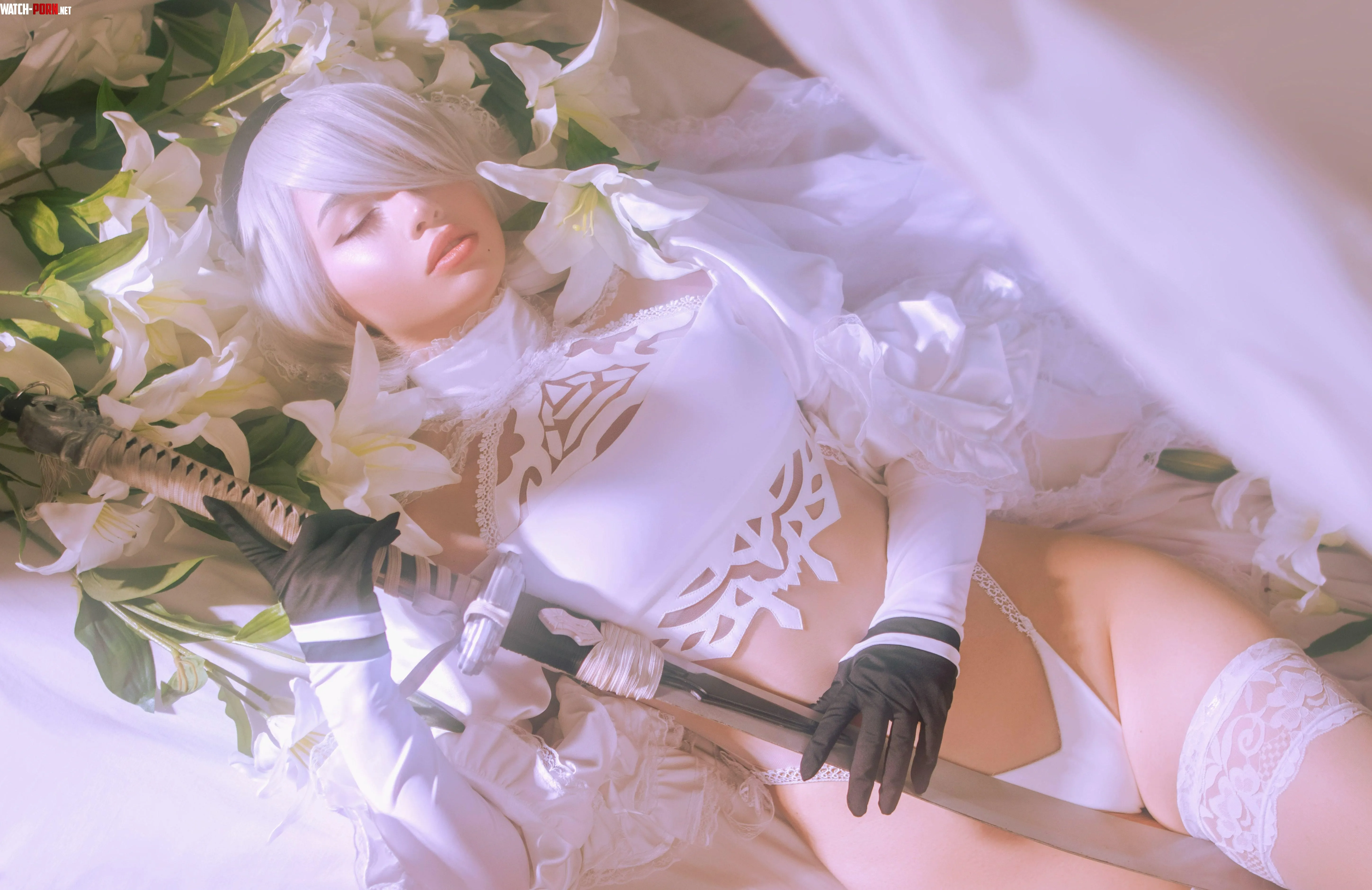 2B White Bride outfit by Nana by tastycosplayer