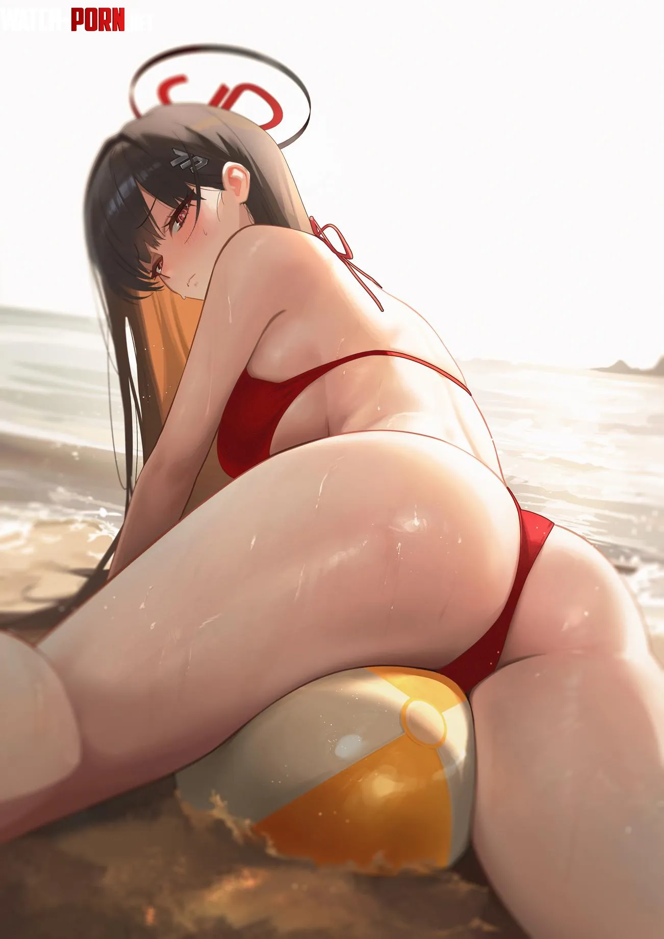 Rio at the beach (Daehoak) [Blue Archive] by xSaviour_N