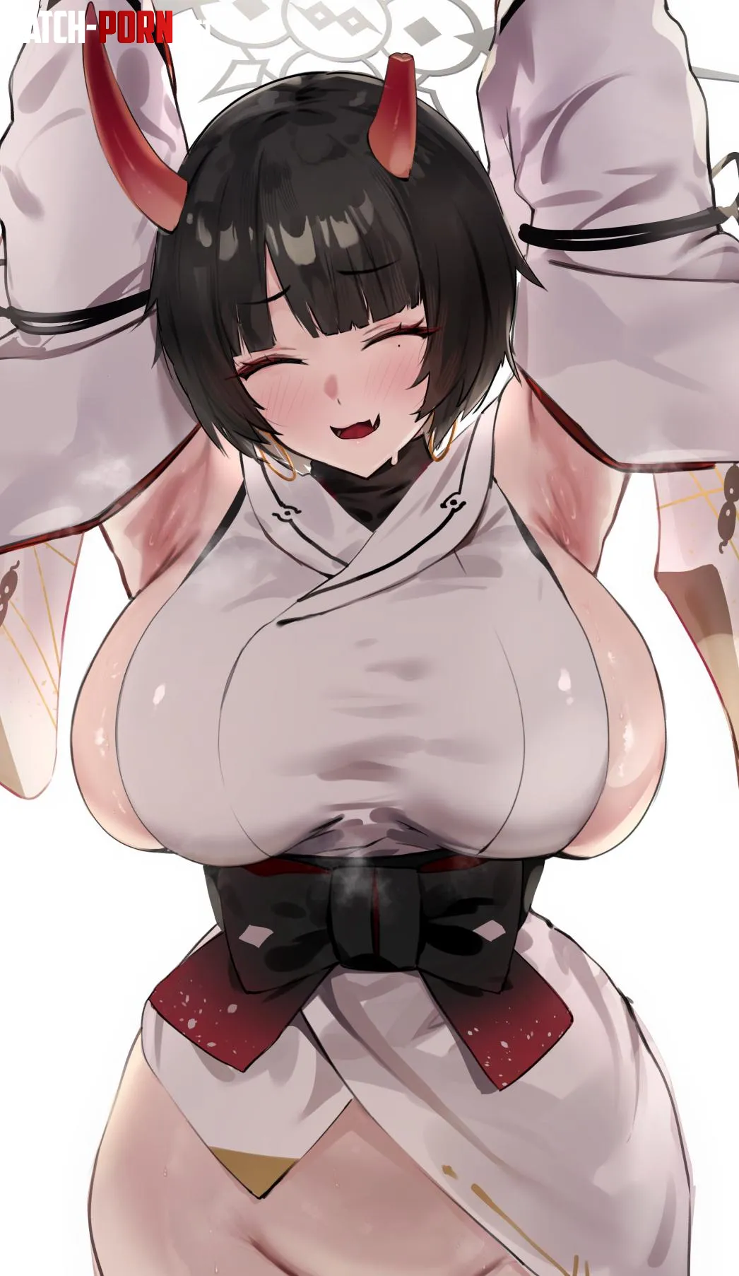 Amachi showing both her armpussy (HAIKEIyu) by Level-Ad5048