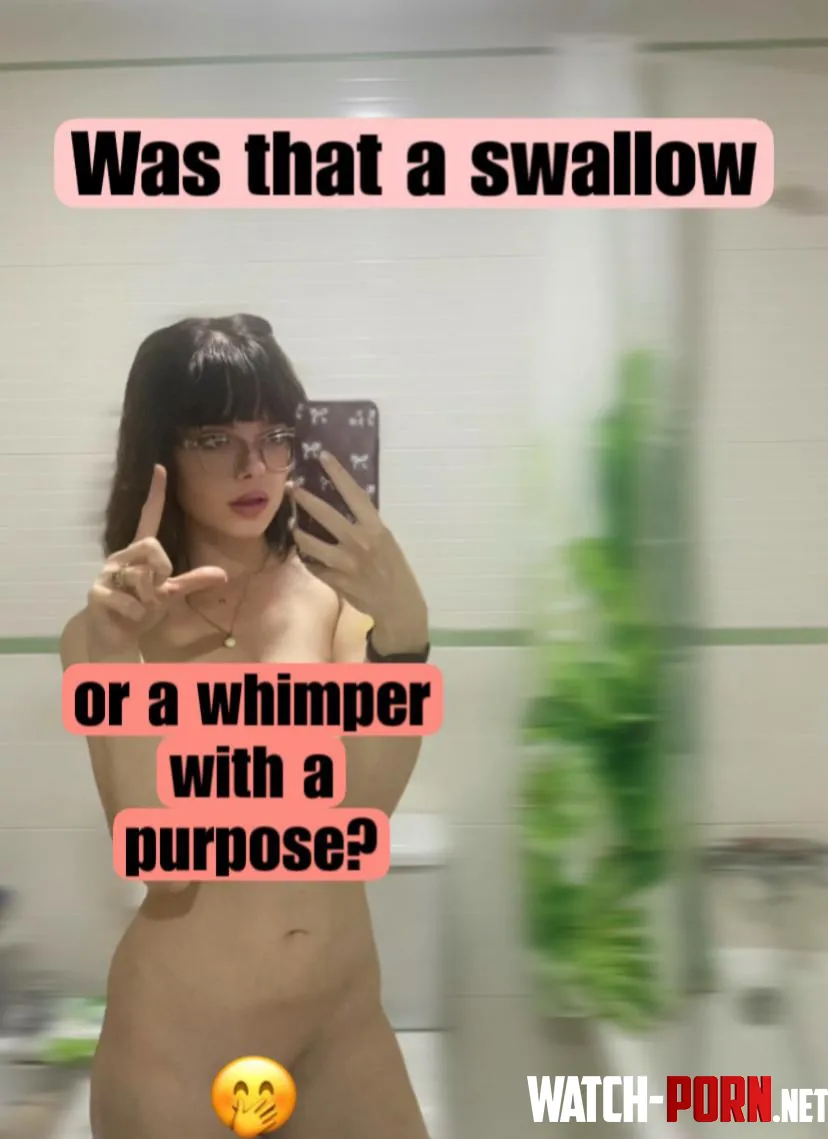 Was that a swallow?  [oc] by Missmaudedoll