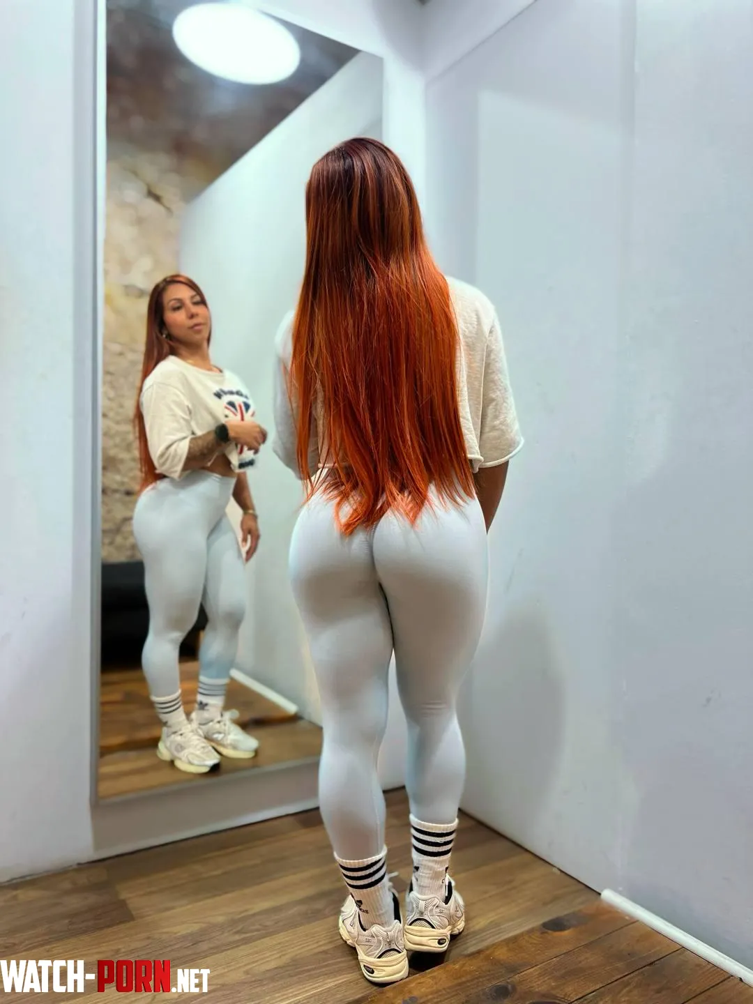 This legging hugs my Latina body perfectly by Real-Diver8010