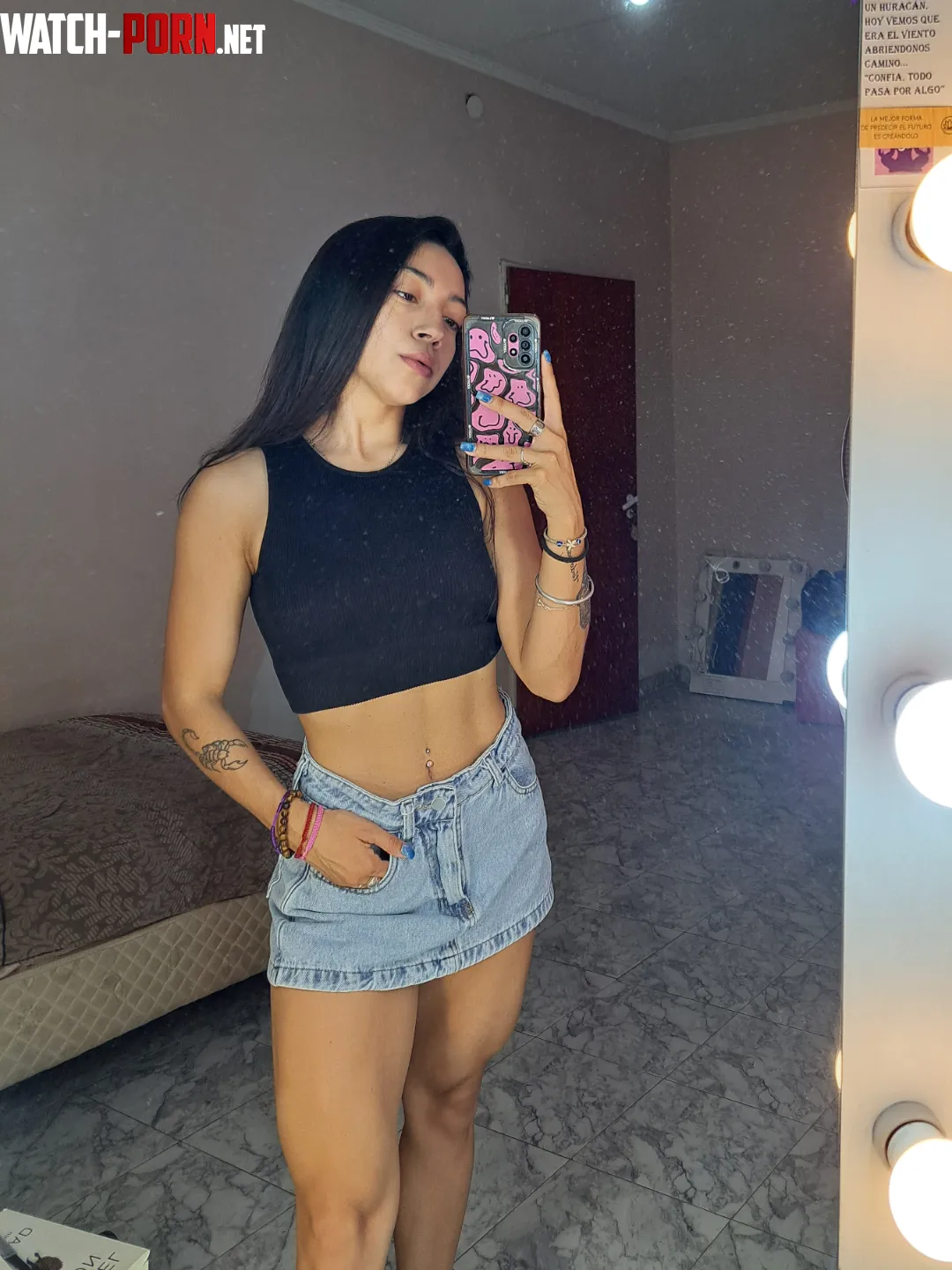 Do you like black crop tops? by Littlero0