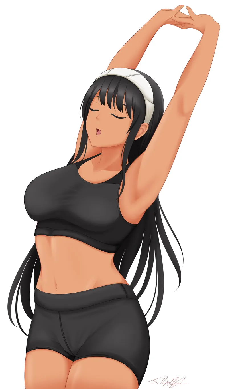 Thumbnail Kyanna Delrio's Quick Stretch from HuniePop by StarfishAtLarge