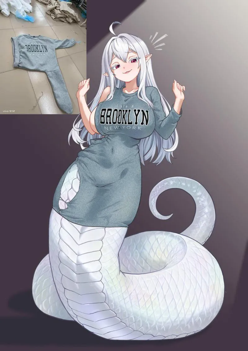 Thumbnail Albino Art: MonsterGirl by SavageWhimso