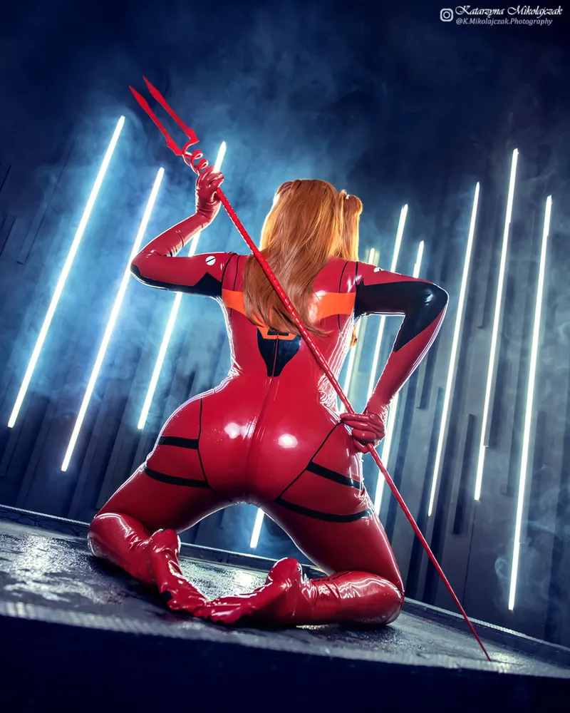 Thumbnail Latex Asuka Langley: ne0nixxxx's Mesmerizing CosplayButts Creation