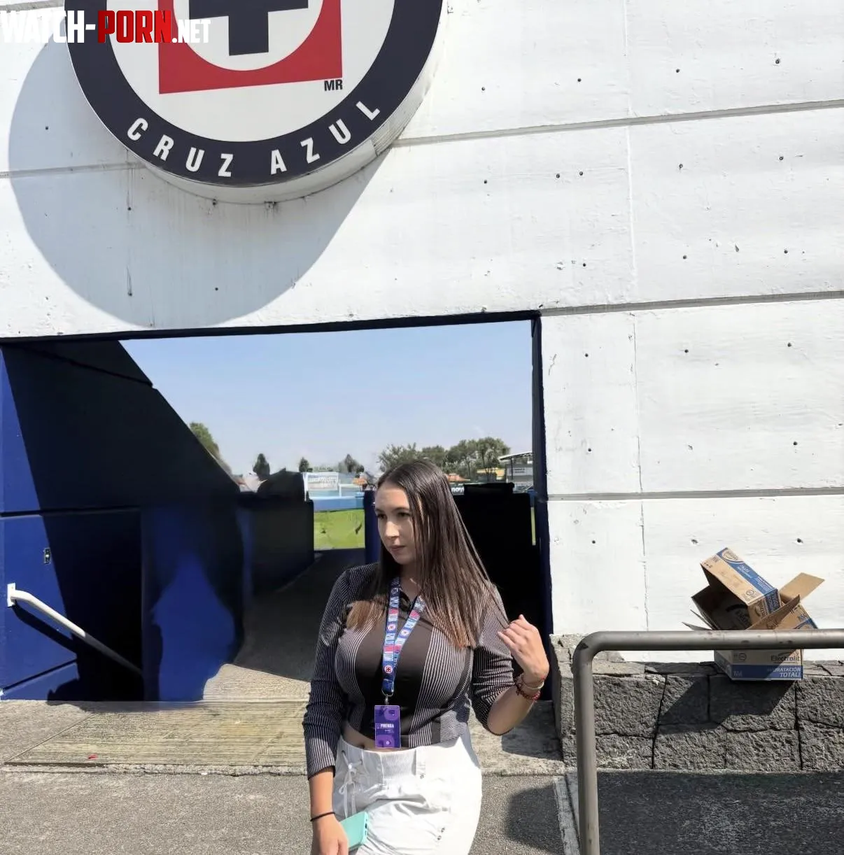 Busty football fan by playanesee