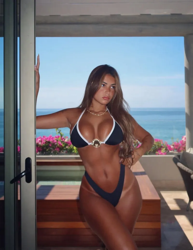 Thumbnail Nautical Vibes: Navy and White Bikini Class by johhynnboy