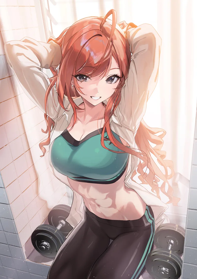 Thumbnail Workout Natsuha [Idolmaster] Revealed by A_MASSIVE_PERVERT | animemidriff