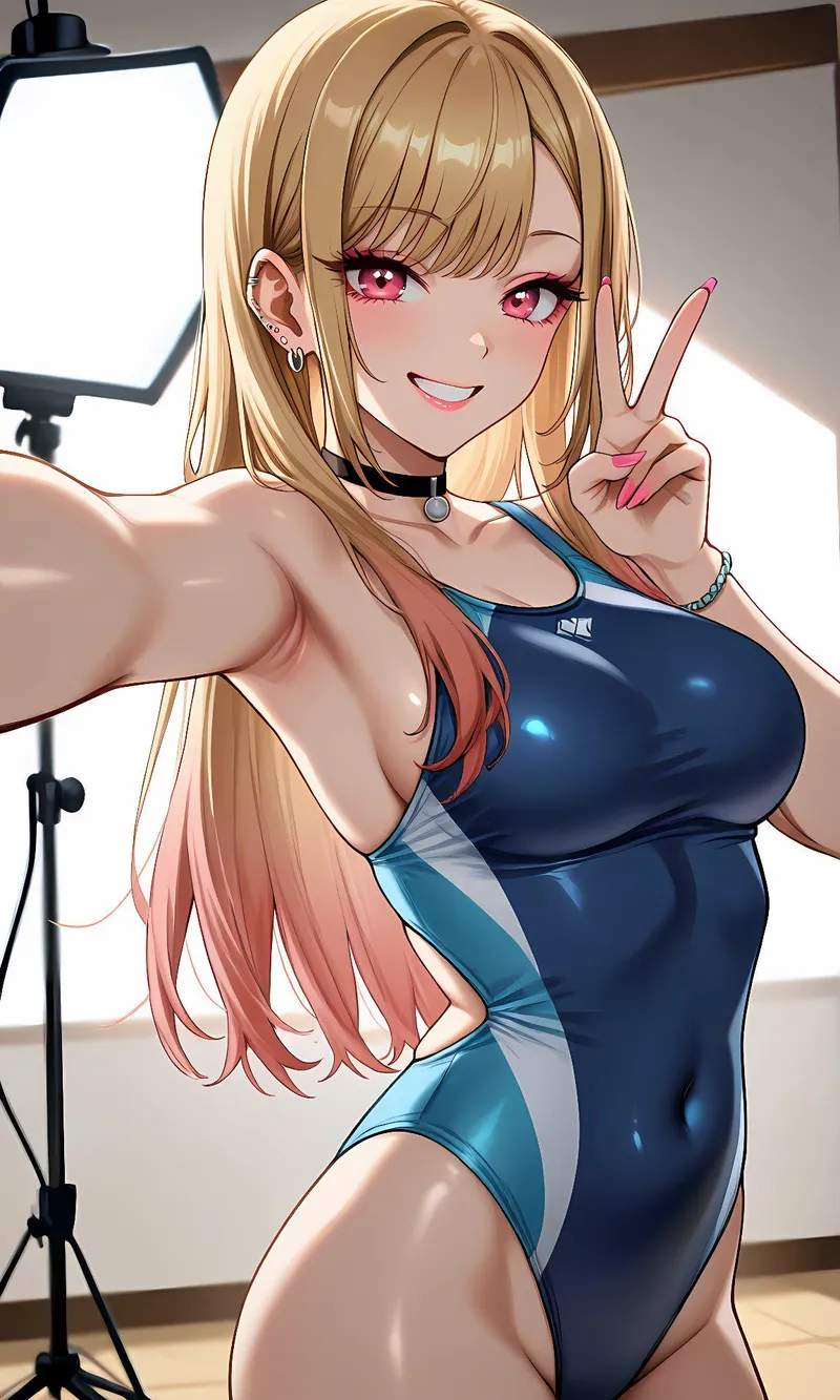 Thumbnail Marin Kitagawa [Dress-Up Darling]: Stepping into Bodysuit Fun | WoolsonDaSheep