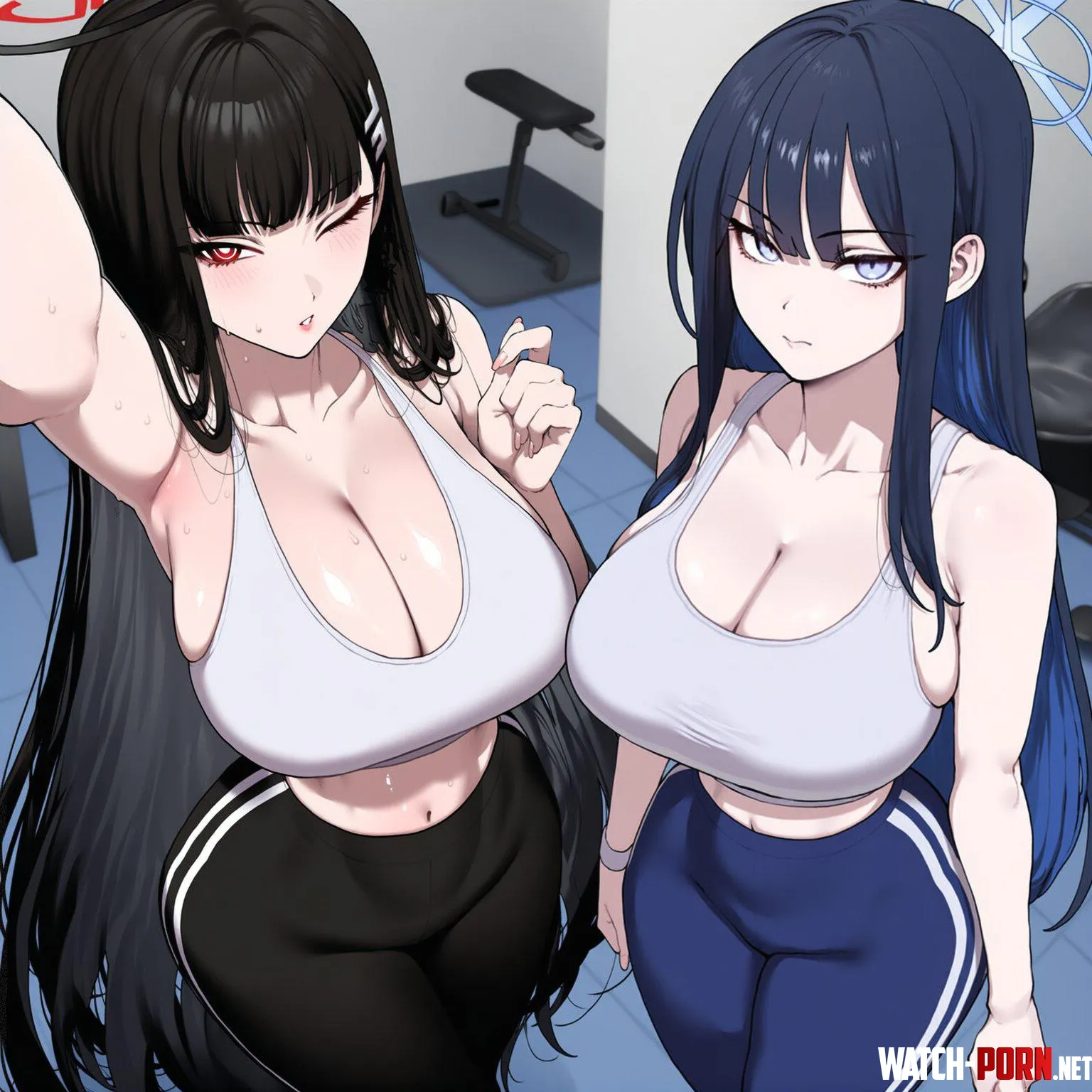 Saori Joumae & Rio Tsukatsuki [Blue Archive] by WoolsonDaSheep