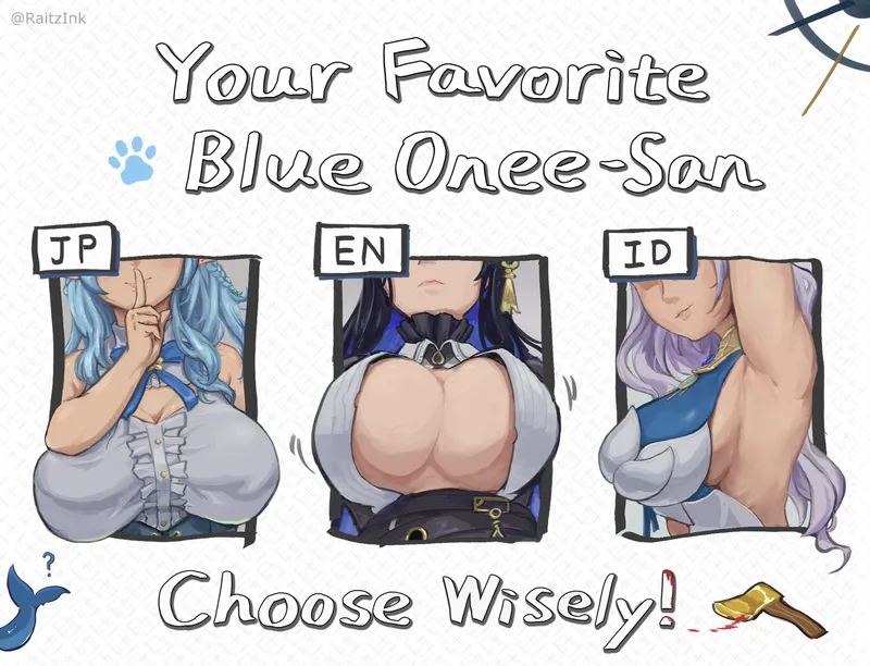 Thumbnail Raitz_Ink's Blue Oneesan Time from Hololive | Ecchi