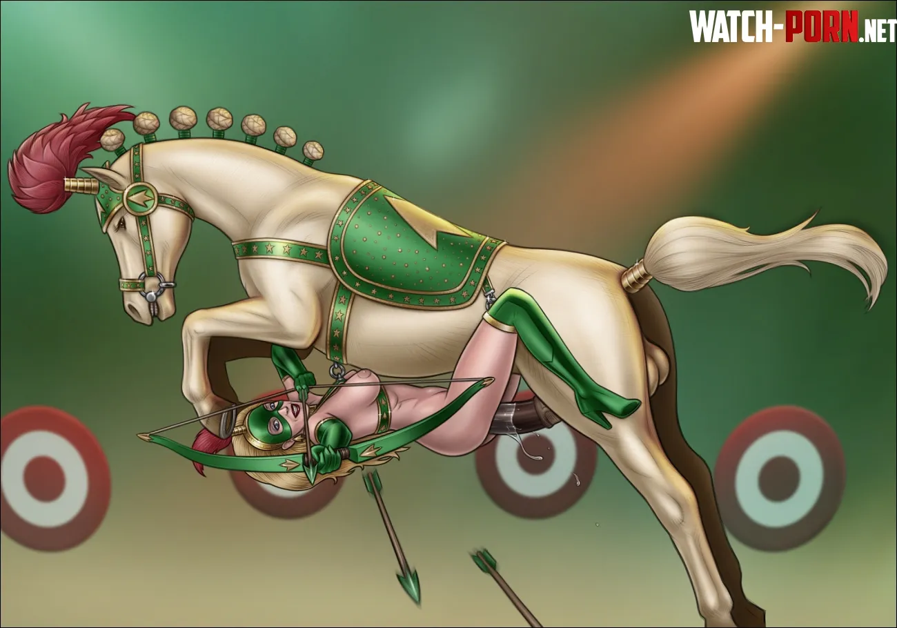 Trickshot rider (HighHeeledJill) [DC Comcis] by EnigmusPrime