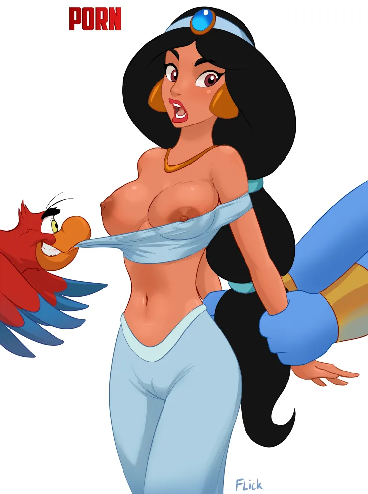 Iago and The Genie have some fun with Princess Jasmine (Flick) [Aladdin] by Working_Welder_1751