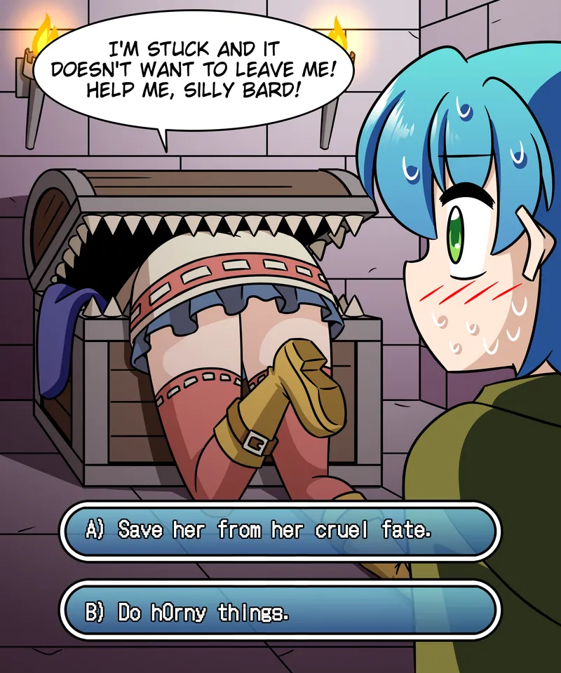 Thumbnail Tough Decisions: An original and silly ecchi tale