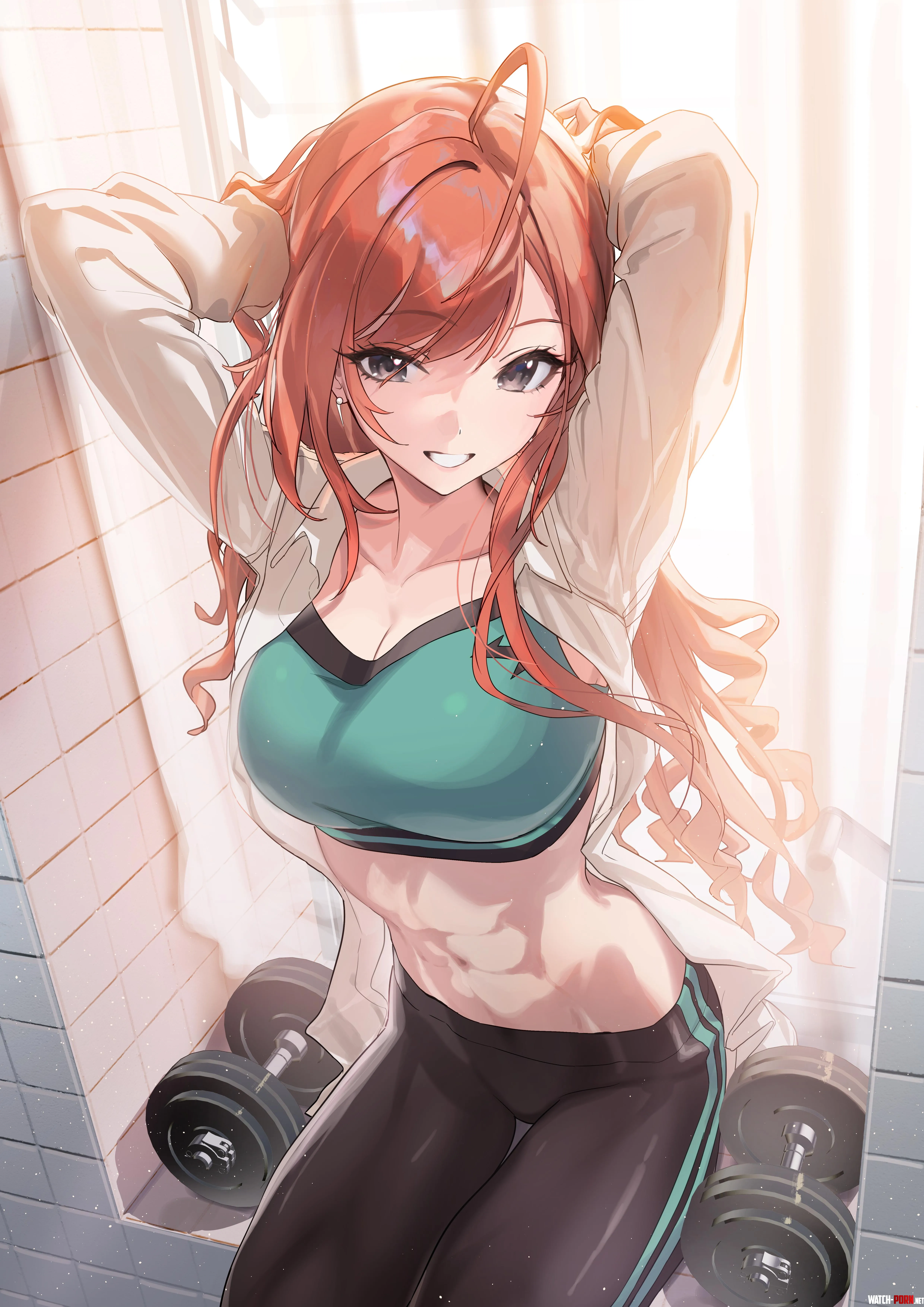 Workout Natsuha [Idolmaster] (uouo_kama) by A_MASSIVE_PERVERT