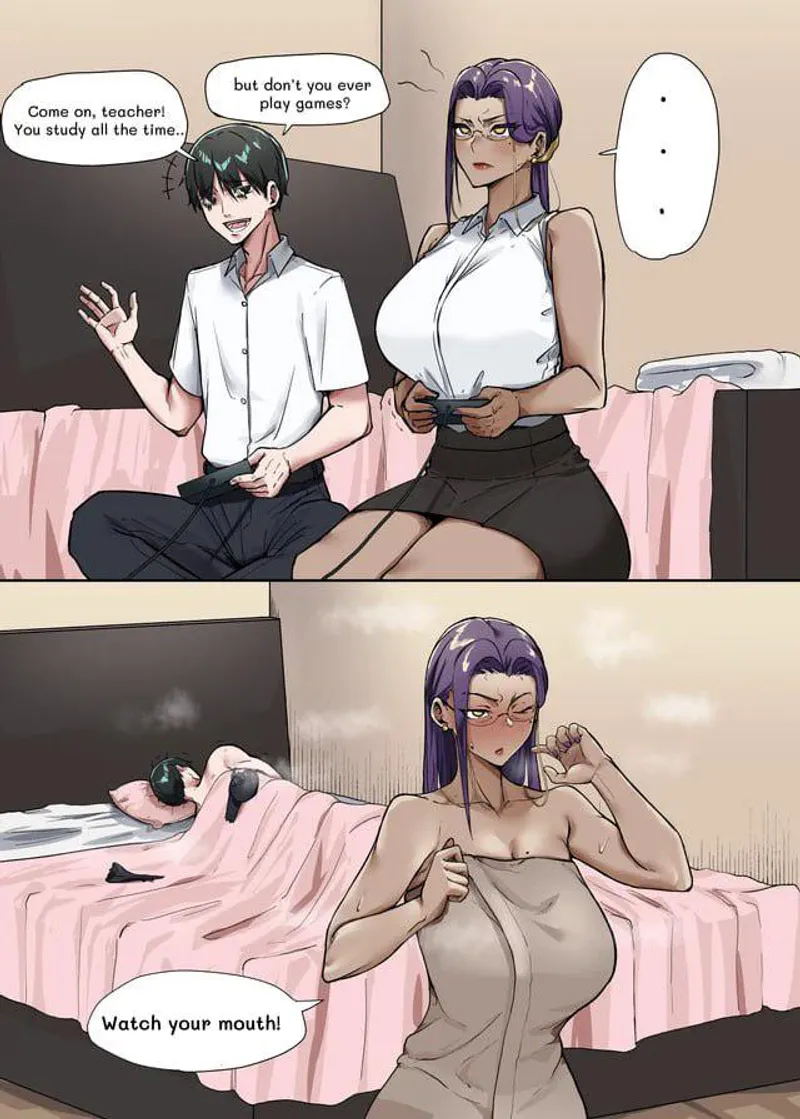 Thumbnail JewelFemme Explores Gaming in RINGO Teacher Finally Played Games - AnimeMILFS