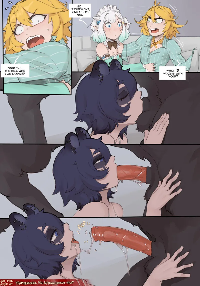 Thumbnail helping out a fellow monster (ArbuzBudesh) by CollaredFoxboy