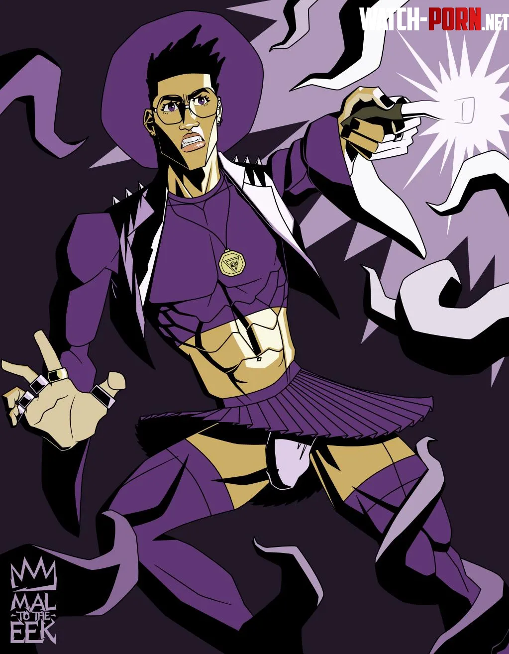 Eldritch horror is no match for a twunky witch (by @maltotheeek.bsky.social) by malToTheEEK