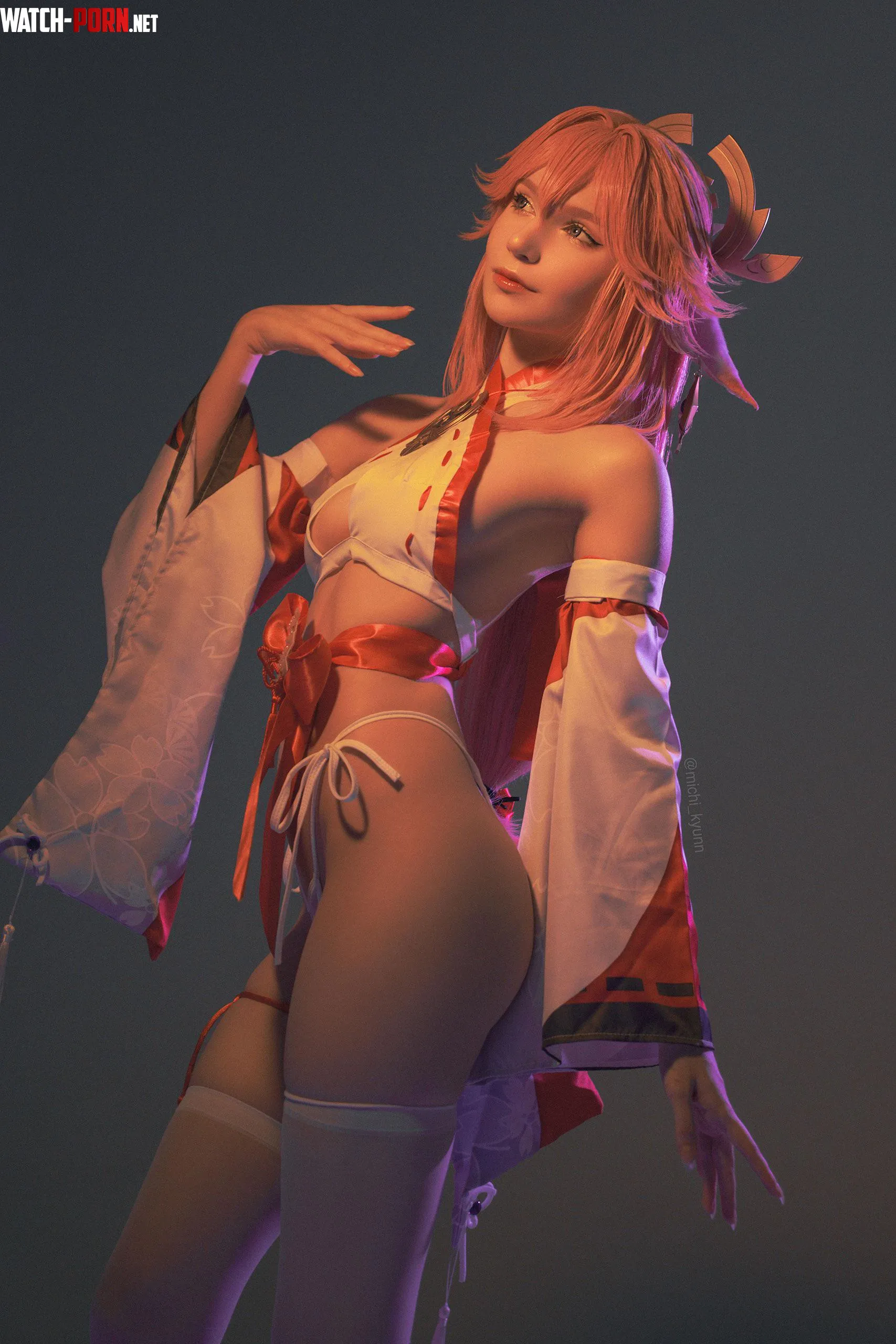 Yae Miko by michi_kyunn by michi_kyunn