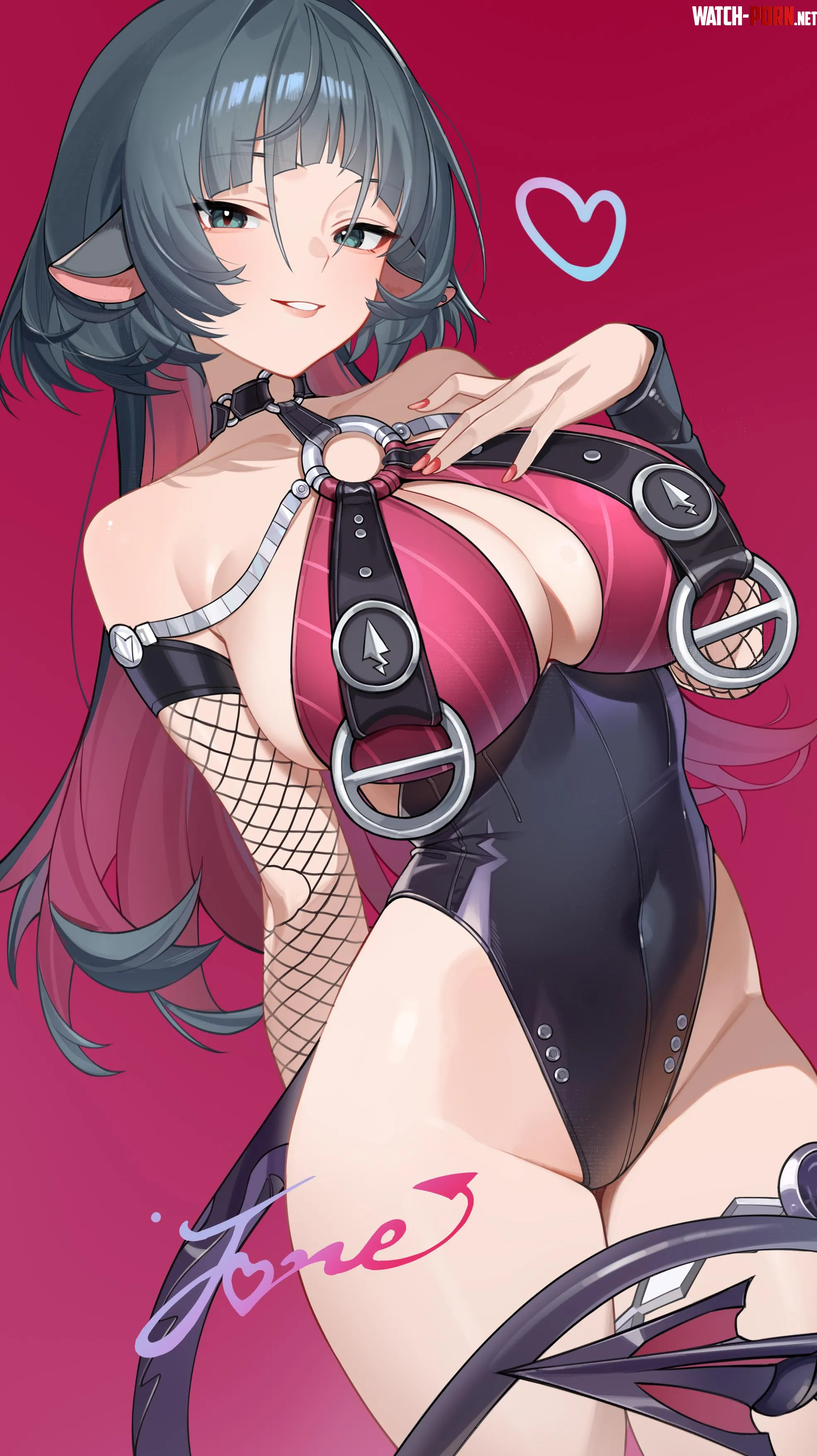 Jane Doe happy (超级月妖) [Zenless Zone Zero] by elegantloveglimmer