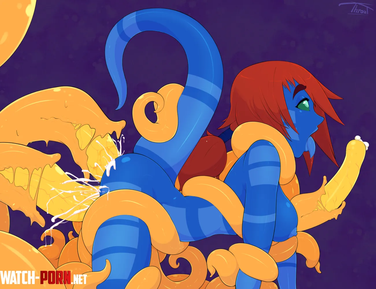 Kassidy and tentacles (Throat) by EnigmusPrime