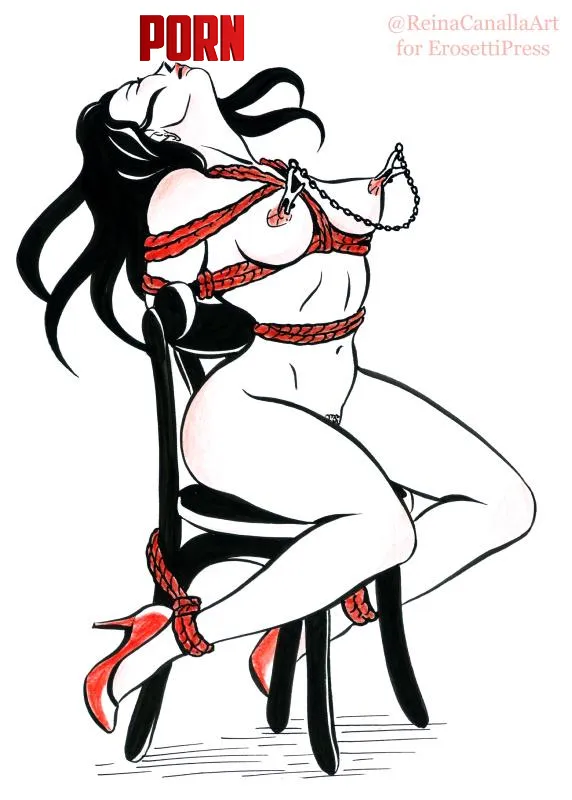 Red Rope (ReinaCanallaArt for Erosetti Press) by ReinaCanalla