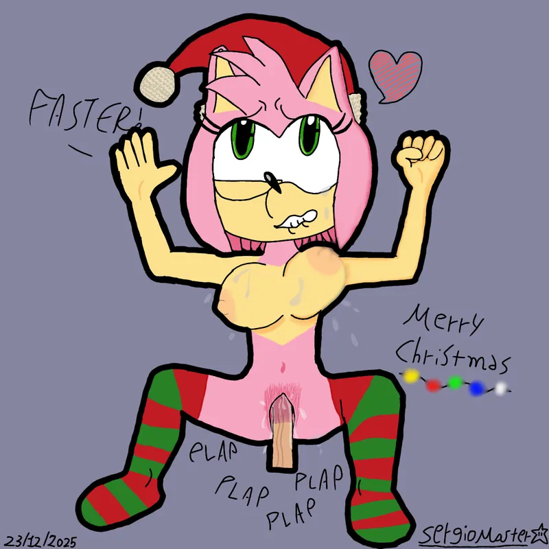 Thumbnail Amy's Christmas Art by Physical_Program6161 - SonicPorn Category