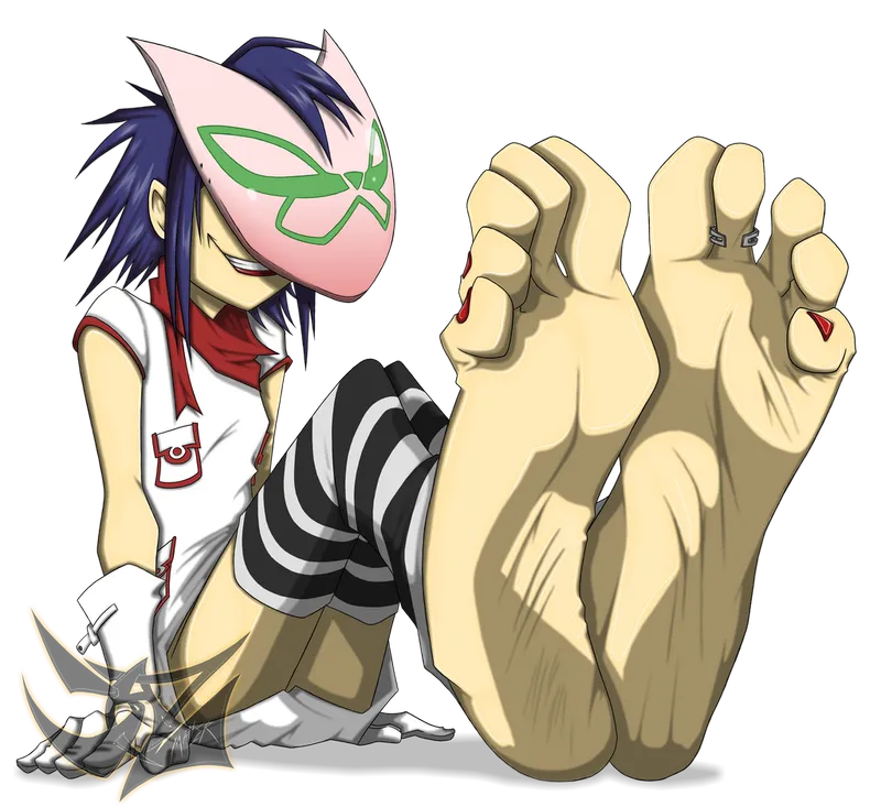 Thumbnail Dazidentevil Portrays Noodle from Gorillaz in rule34feet Cosplay