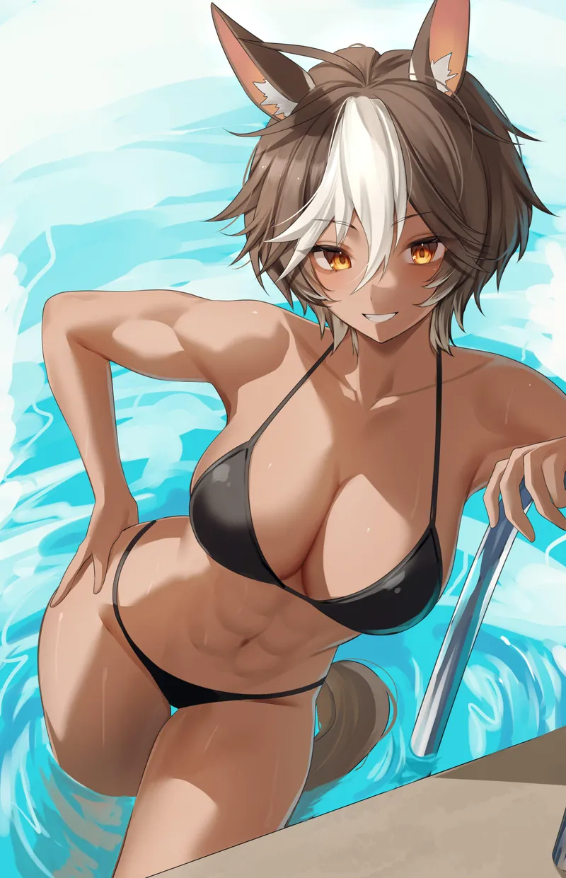 Thumbnail Tomoe Umari from Vtuber World | Author - Gowiceshr | SwimsuitHentai