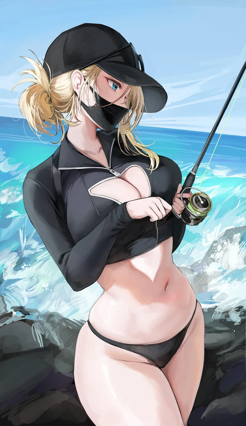 Thumbnail Lilly Goes Fishing in WoolsonDaSheep's Original Artwork | Category: pantsu