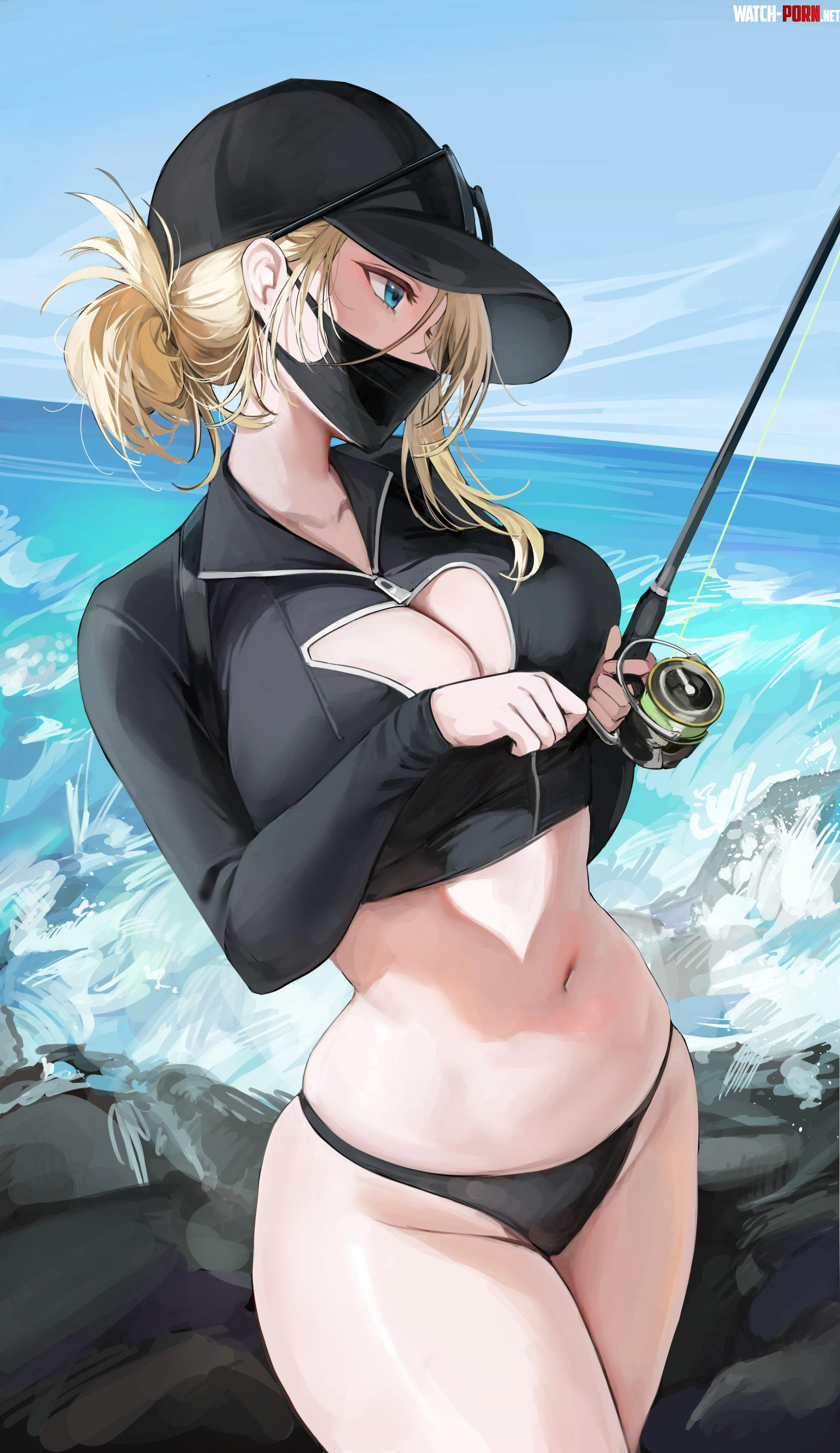 Lilly Fishing [Artist's Original] by WoolsonDaSheep