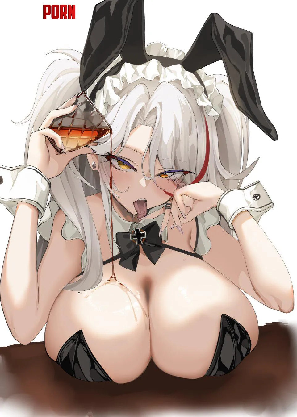 Spilling on Prinz’s boobs (satou daiji) by xKillua666