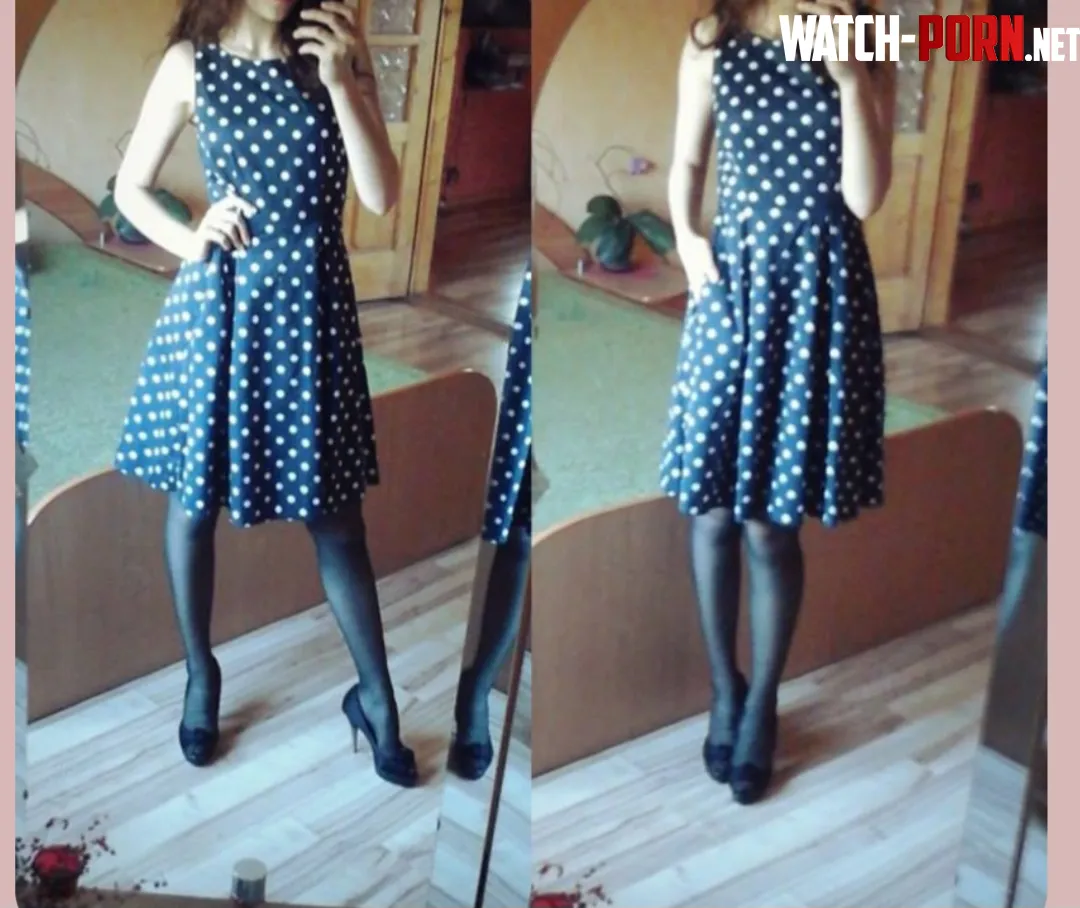 My girlfriends F27 work outfit in black pantyhose by quickbreath69