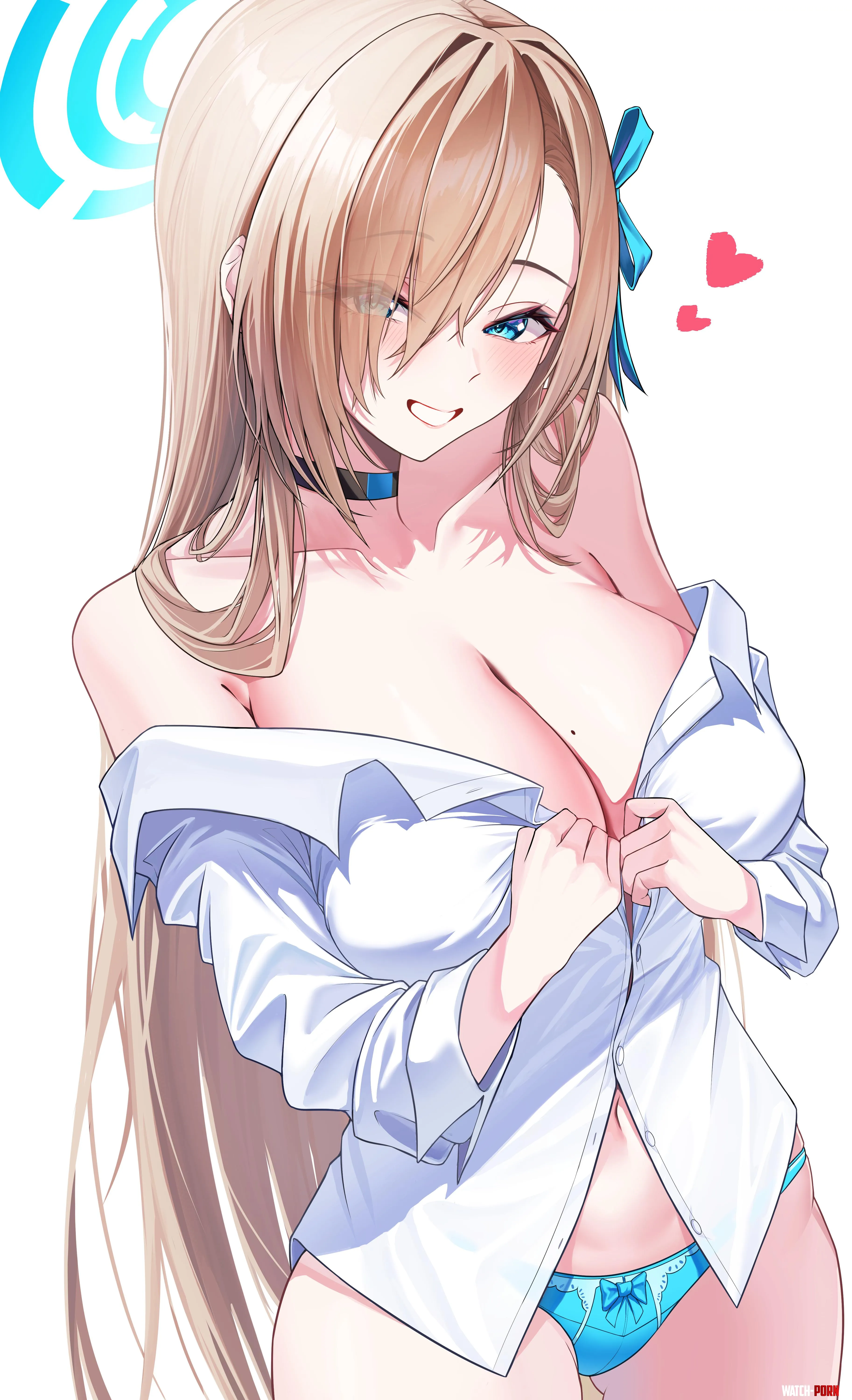 Asuna undressing (SSB / ssb_0219) [Blue Archive] by elegantloveglimmer