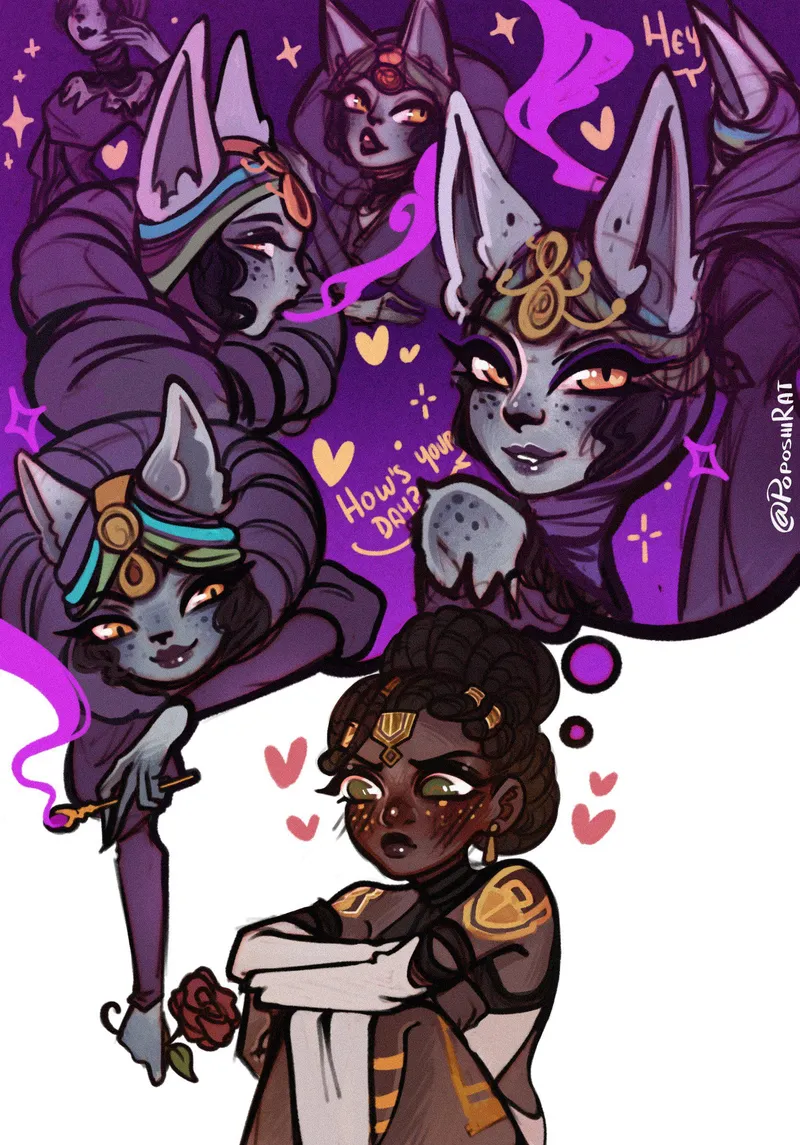 Thumbnail Arcane Yuri: Roses for a Rose Fanart | AutoWALTZ