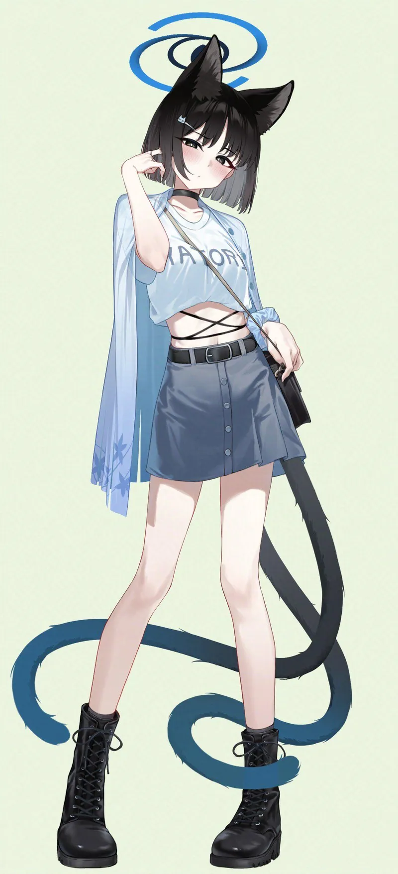 Thumbnail Kikyou Kiryuu's Allure from Blue Archive by WoolsonDaSheep | Nekomimi