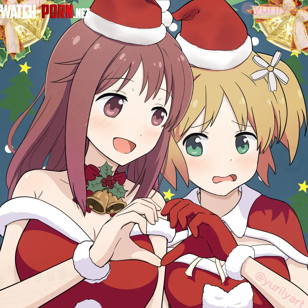 (OC) Yuu and Haruka Christmas [Sakura Trick] (YCH Commission) by YurilyArt