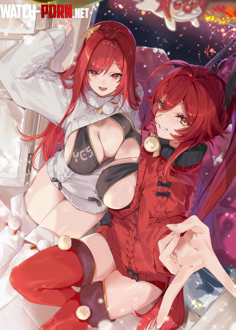 Rapi and Red Hood deliver presents (OHLAND) [Nikke] by MillionHypotheses