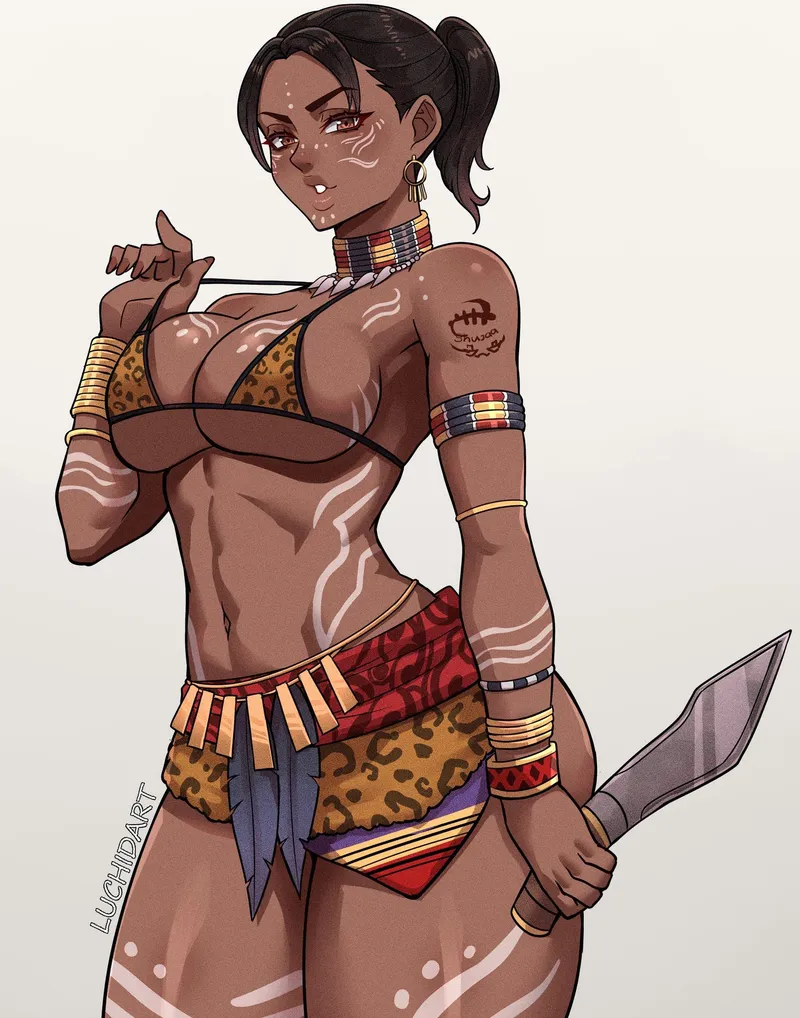 Thumbnail Sheva from Capcom by DarkMagician100 | Ecchi