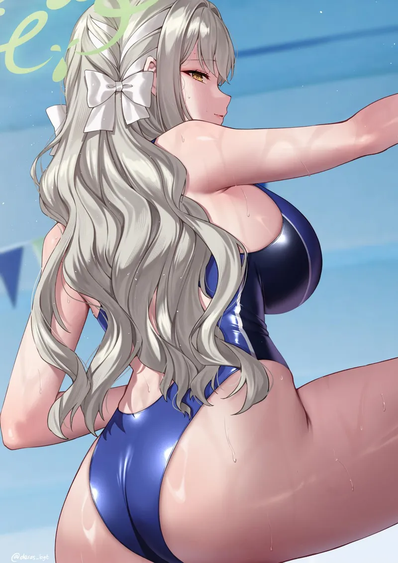 Thumbnail Competition Swimsuit Miyo [Blue Archive] by llamanatee