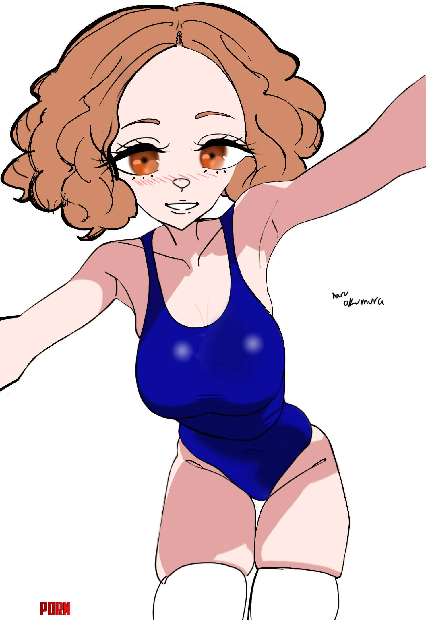 Haru Okumura! ❤️ (slightsketches) by Briesiemy