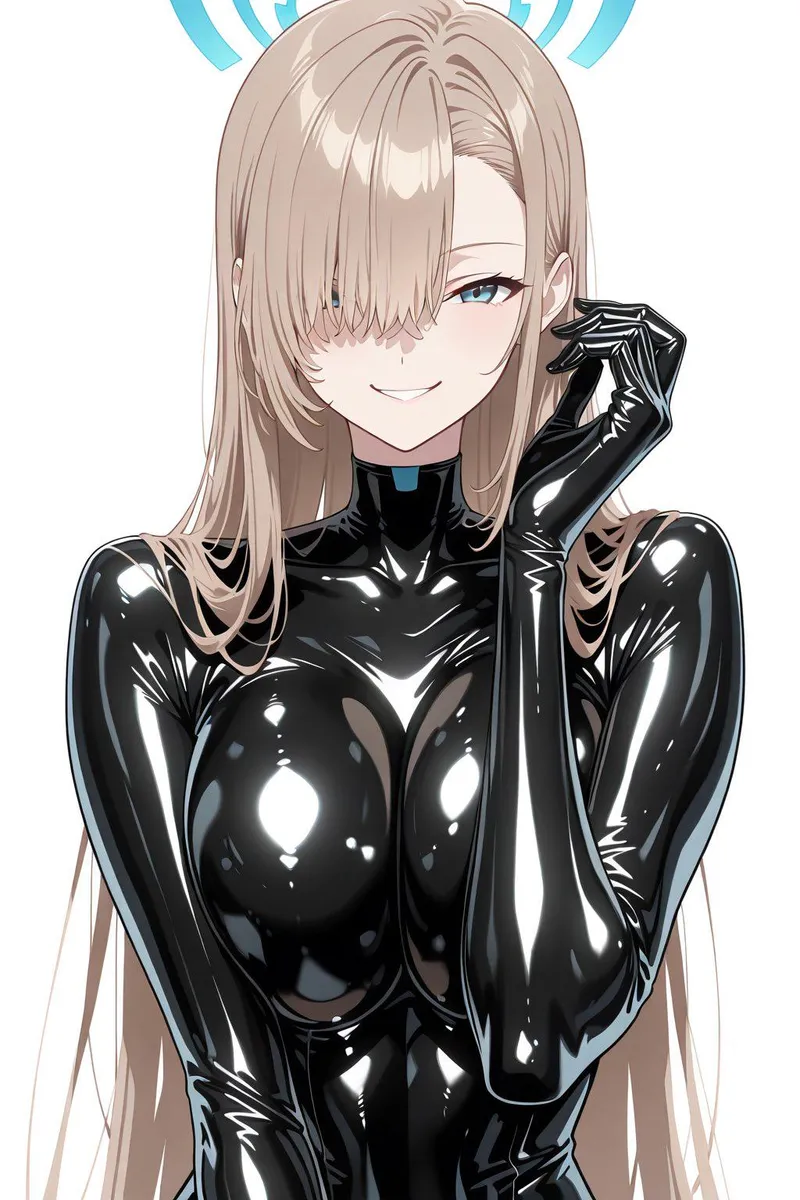 Thumbnail Latex Asuna Struts Her Style in Blue Archive