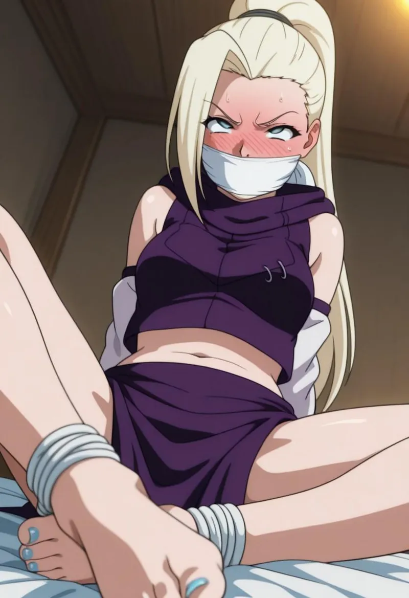 Thumbnail She Seems to Have Difficulty Breathing by eldeyok in Hentaibondage